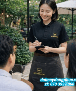 Đồng phục nhà hàng in logo NĐT