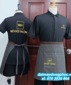 Đặt May Áo Thun Đồng Phục Giá Rẻ 35 Đồng phục nhà hàng in logo NĐT