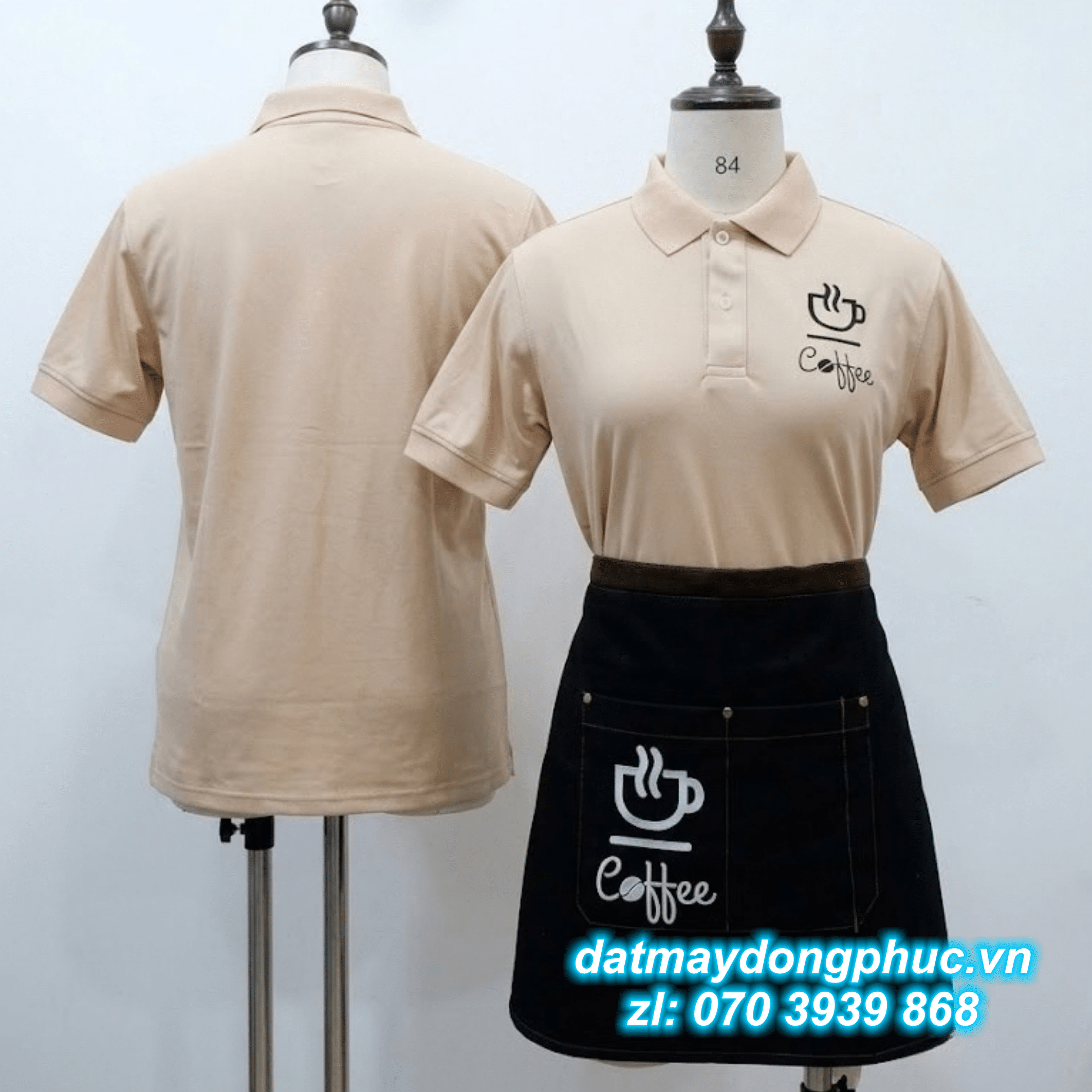 Đồng phục nhà hàng thêu logo Đồng phục nhà hàng thêu logo